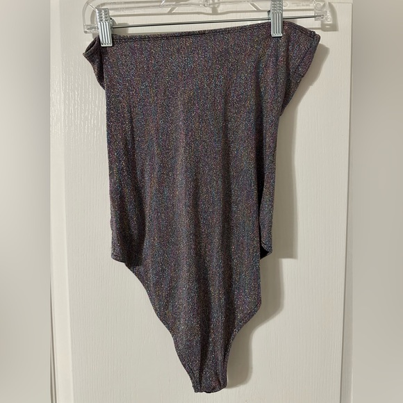 Top shop rainbow sparkle strapless bodysuit - Picture 2 of 3